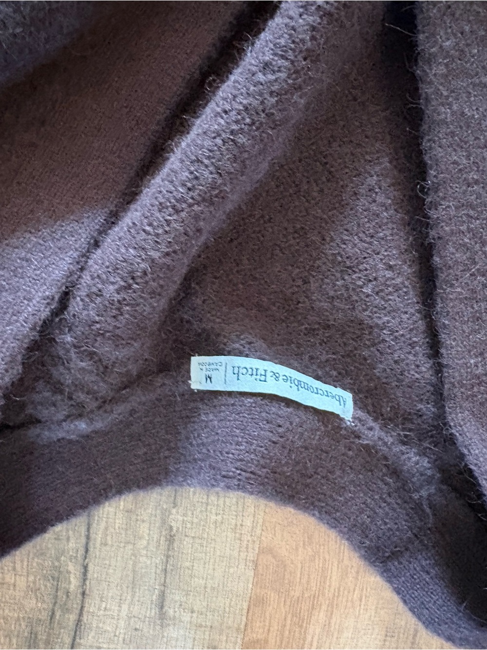 Abercrombie & Fitch  Brown V-Neck Button Cardigan - Picture 3 of 3